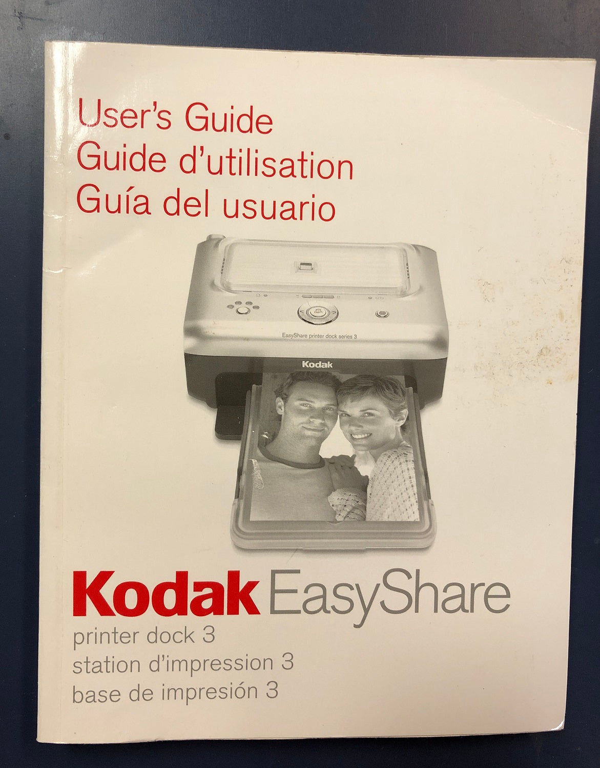 Kodak Easyshare Printer Dock 3 Manual/User's Guide