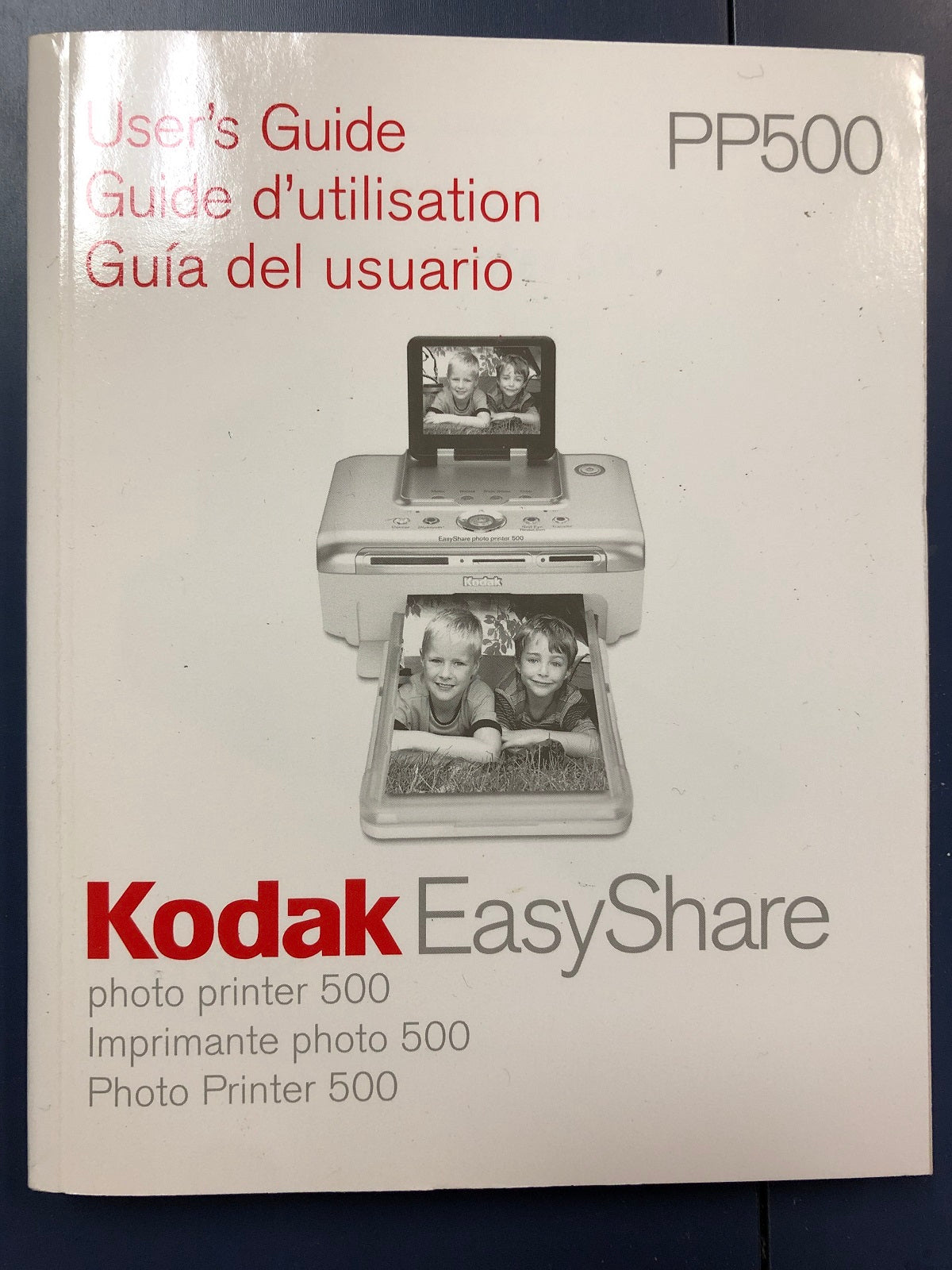 Kodak Easyshare Photo Printer 500 Manual/User's Guide