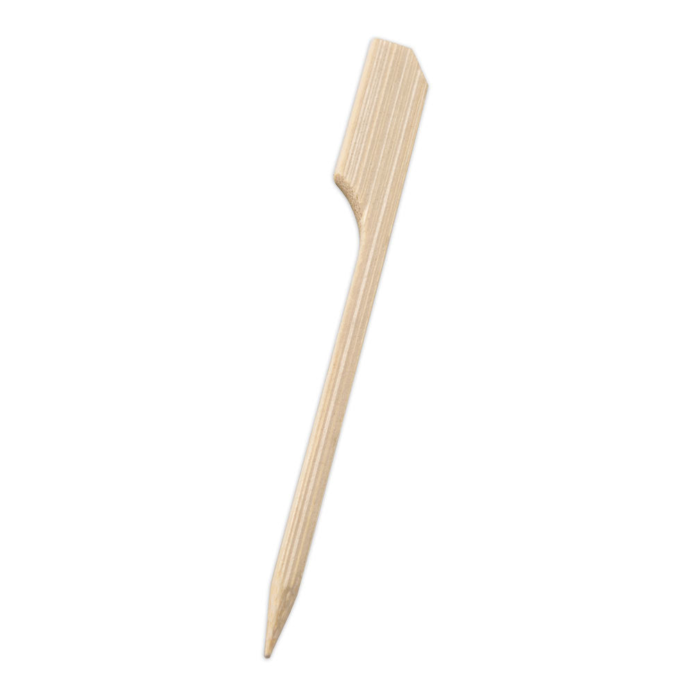 100 3.5" Bamboo Paddle Picks Toothpicks Skewers