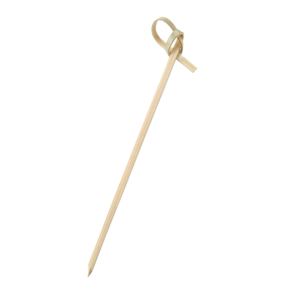 Pack of 100 Knot Knotted Bamboo Toothpicks Picks 4"