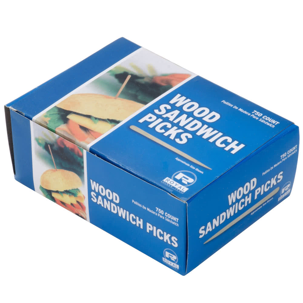 750 3 1/2" inch Eco-Friendly Flat Wood Food Picks
