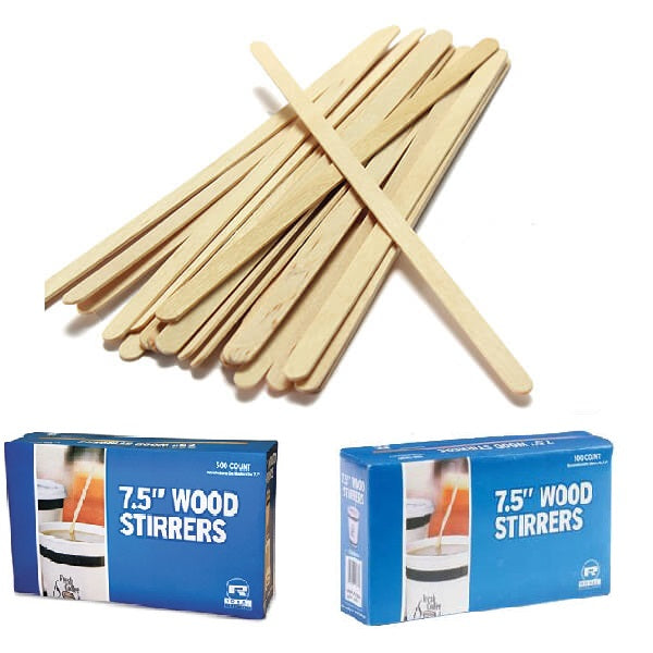 1000 Ct Royal 7.5" Wood Coffee Stirrers