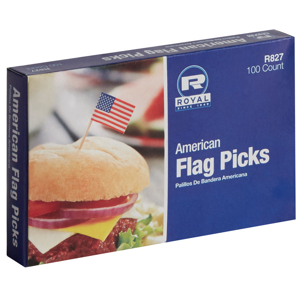 200 American Flag 2.5" Toothpicks (2x 100 ct boxes)