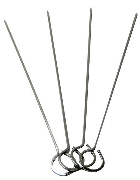 4-Pack 12" Metal Skewers for BBQ/Grill/Cooking/Kebab