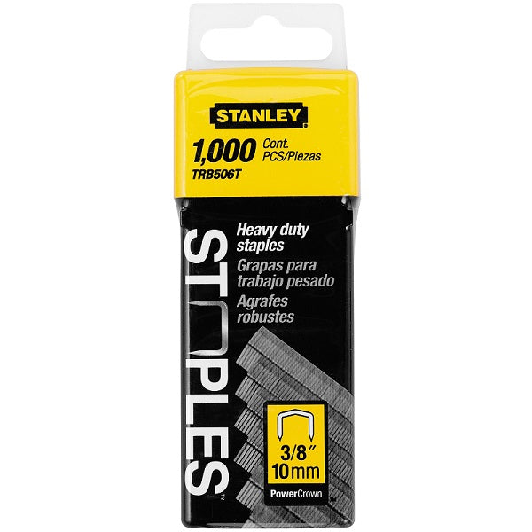Stanley TRB506T 3/8" Narrow Crown Staples (1000 ct Pack)