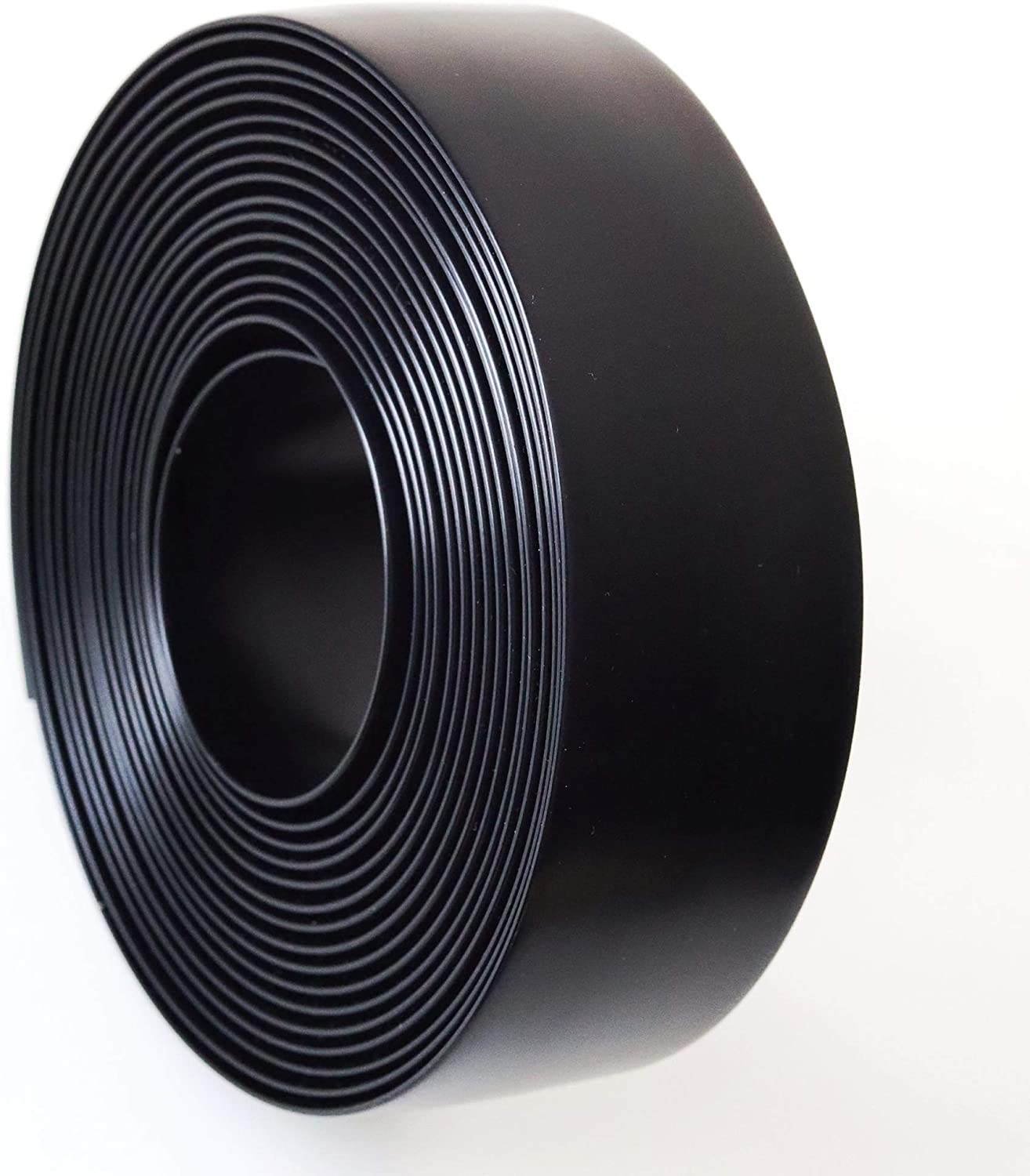 1.5"x40' Black Vinyl Patio Furniture Strapping (Glossy)