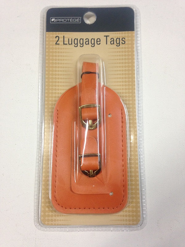 Vinyl Luggage Tags Set (set of two)