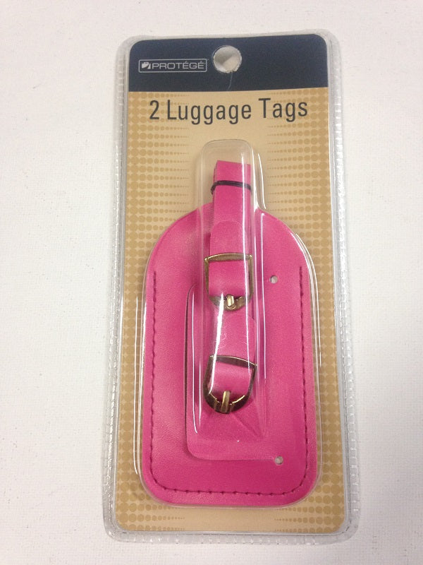 Vinyl Luggage Tags Set (set of two)