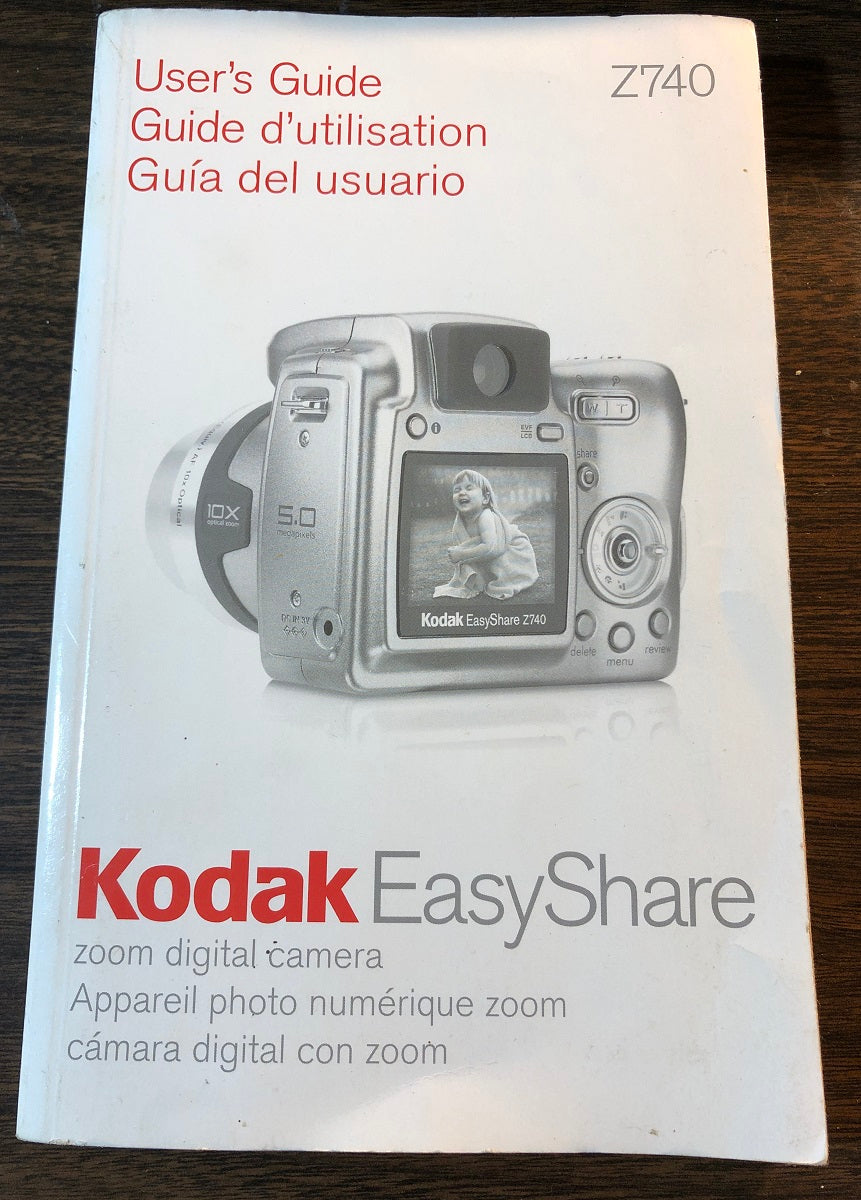 Kodak Z740 Digital Camera Manual/User's Guide
