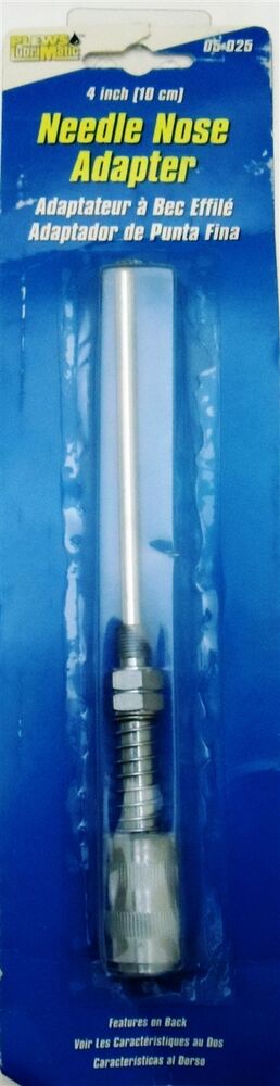 Plews 4" Needle Nose Grease Gun Adapter (05-025)