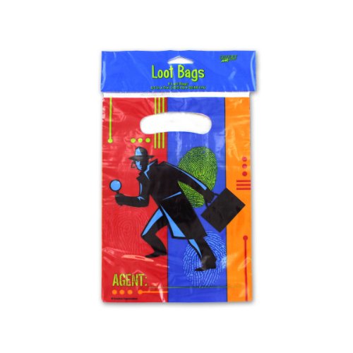 Top Secret Cellophane Treat Bags (set of 8)