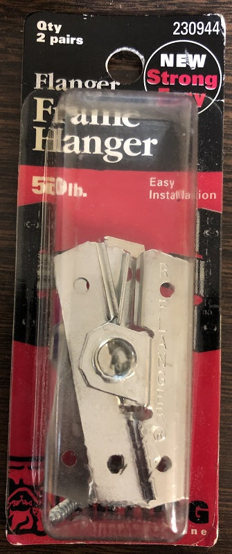 Flanger Frame Hangers (2 Pairs) - Strong 50lb Capacity