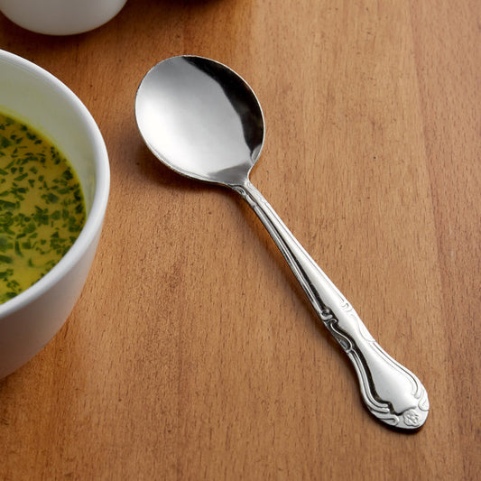 Bethany 6" 18/0 Stainless Steel Bouillon Spoons (Set of 4)