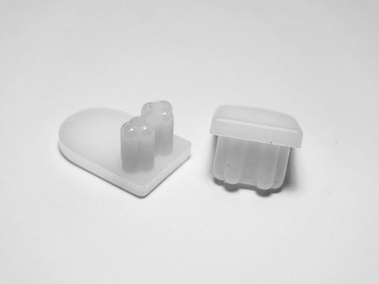 4 Half Oval Sling Inserts - 1-1/8" x 3/4"