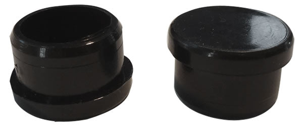 4 Round Flat Glide Inserts (1-1/8" O.D.  1" I.D.) for Furniture Tubing