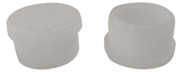 4 Round Flat Glide Inserts (1-1/8" O.D.  1" I.D.) for Furniture Tubing