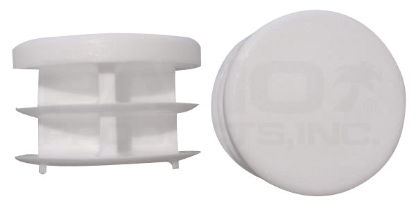 24 1-1/4" Round Multi-Gauge Flat Glide Inserts for Furniture Legs/Tubing