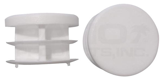 24 1-1/4" Round Multi-Gauge Flat Glide Inserts for Furniture Legs/Tubing
