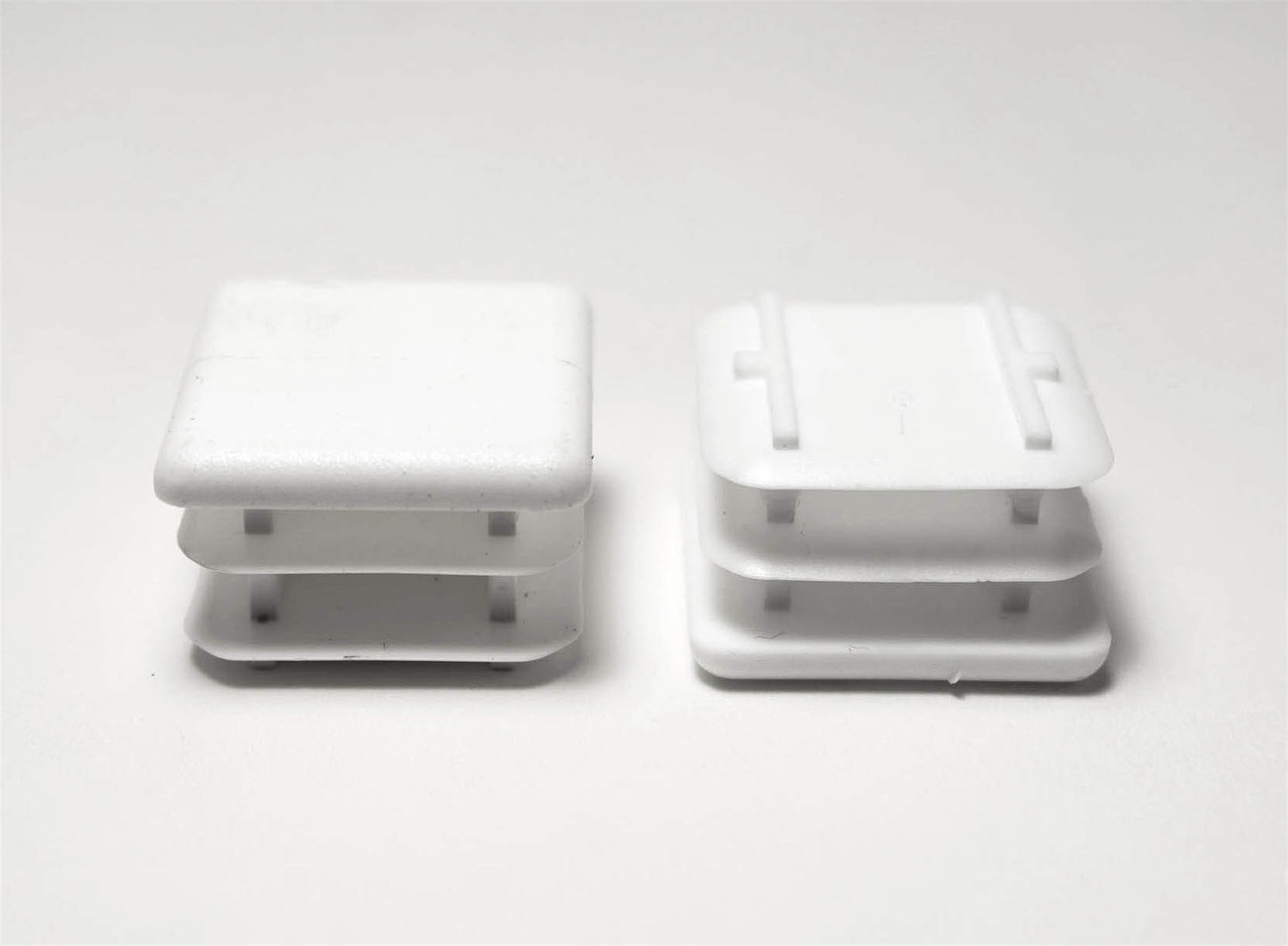 8 Square Multi-gauge Flat Glide Inserts 1" O.D. / 7/8" I.D. for Chairs/Tubing