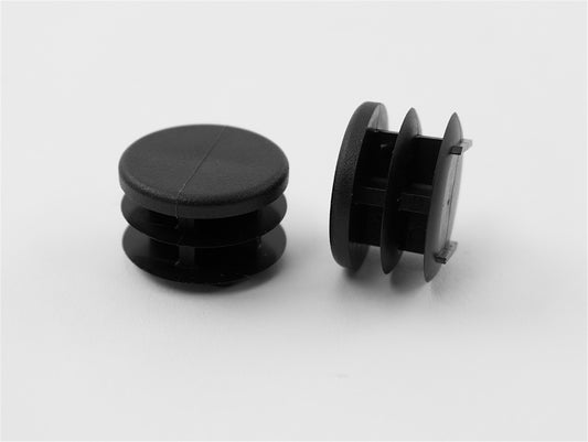 24 1" Round Multi-Gauge Flat Glide Inserts for Tubes/Patio Furniture Legs