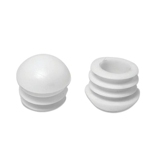 4 Round 7/8" Multi-Gauge Domed Glide Inserts for Furniture Tubes/Legs
