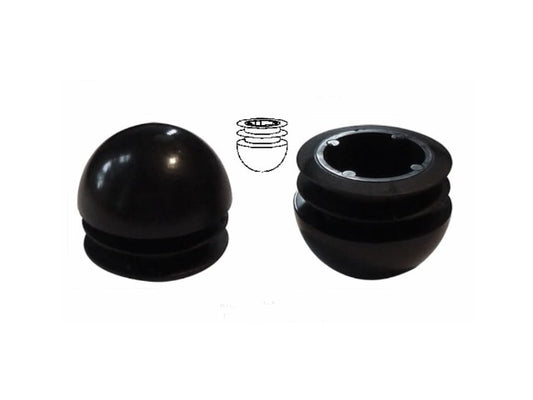 24 1.5" Round Multi-Gauge Ball Glide Inserts for Patio Furniture Tubes/Legs