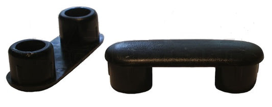 4 Racetrack Shaped Insert Glides - Fits 2-1/8" x 3/4" O.D. Tubes/Legs