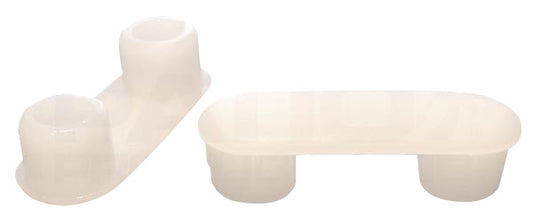 16 Racetrack Shaped Insert Glides - Fits 2-1/8" x 3/4" O.D. Tubes/Legs