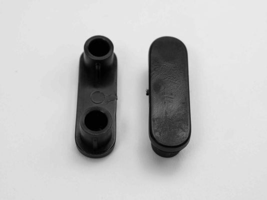 16 Racetrack Shaped Insert Glides Fits 1-7/8" x 9/16" O.D. Patio Tubes/Legs