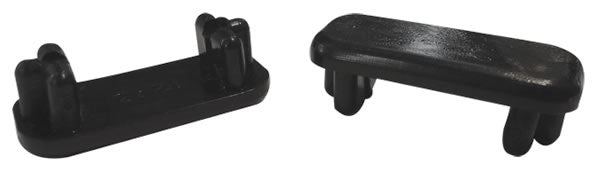 4 Flat Insert Glides - 1-3/4" x 3/4"  O.D. for Patio Furniture Tubes/Legs