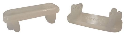4 Flat Insert Glides - 1-3/4" x 3/4"  O.D. for Patio Furniture Tubes/Legs