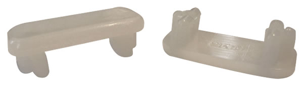 16 Flat Insert Glides - 1-3/4" x 3/4"  O.D. for Patio Furniture Tubes/Legs