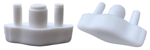 4 Tri Post Leg Glides 1-5/8" x 5/8" for Patio Furniture Tubes/Legs