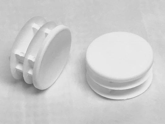4 Round 1-1/2" Multi-Gauge Flat Insert Glides for Patio Furniture Legs