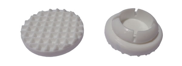 12 Wrought Iron 1"  Weld Cup Glides for Metal Weld Cups