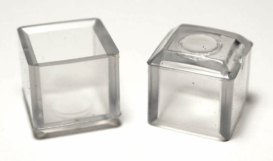 16 5/8" Square Vinyl Chair Leg Protector Caps