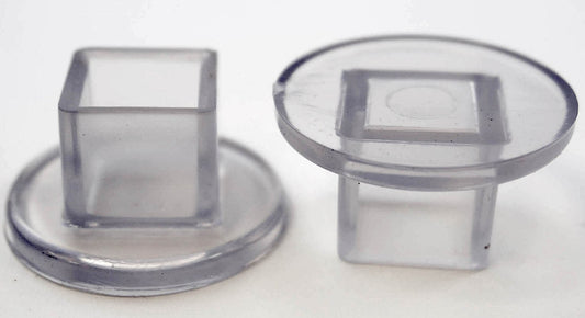 4 Square 5/8" Vinyl Round Protector Caps