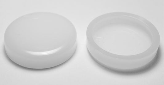 24 Wrought Iron "Snap-On" Chair Glide Disk Caps for 1-1/4" Flat Metal Flange