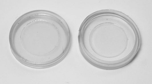 4 Wrought Iron "Snap-On" Chair Glide Disk Caps for 1-7/16" Flat Metal Flange