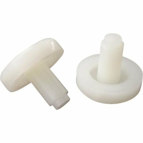 10 Nylon Flat Stem 3/4" Bumper Glides for Tubular Chair Bases