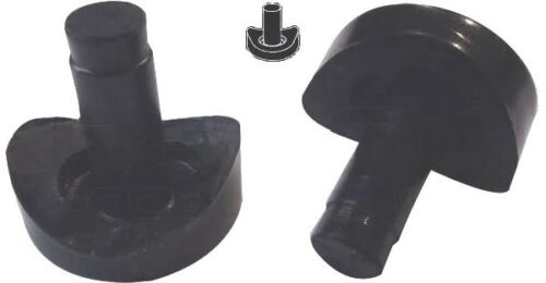 12 Coved Nylon Stem 3/4" Bumper Glides for Tubular Chair Bases
