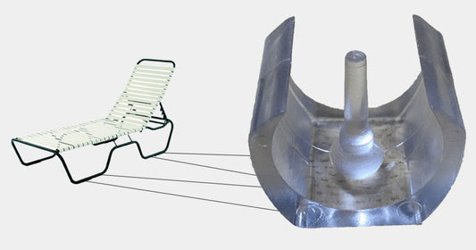 24 Saddle Glides - Fits 1" Patio Furniture Tubes