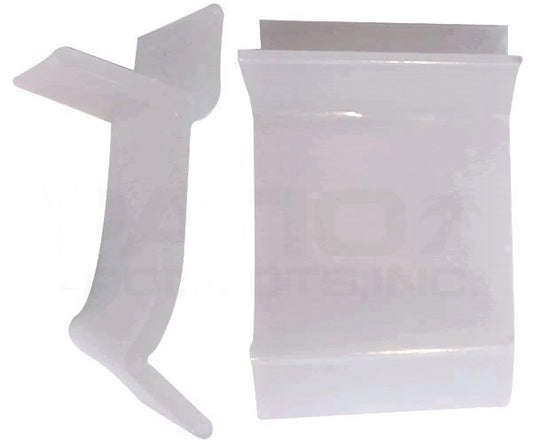 24 Table Rim Clips 1-1/4" x 3/4" - Helps Support Tabletops in Rim