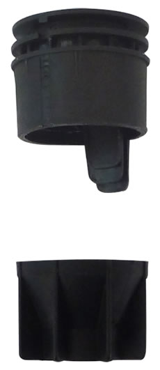 Upper and Lower Plastic Patio Umbrella Base Insert Set (4 Pieces)