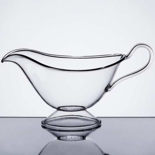 16.9 oz. Clear Plastic Gravy / Sauce Boat