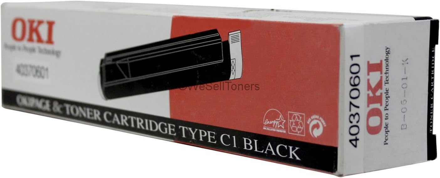 Oki High Yield Black Toner Cartridge, 3000 Page Yield (40370601)