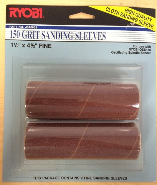Ryobi OSS450 Oscillating Spindle 150 Grit Sanding Sleeves - 1.5" x 4.5" Fine