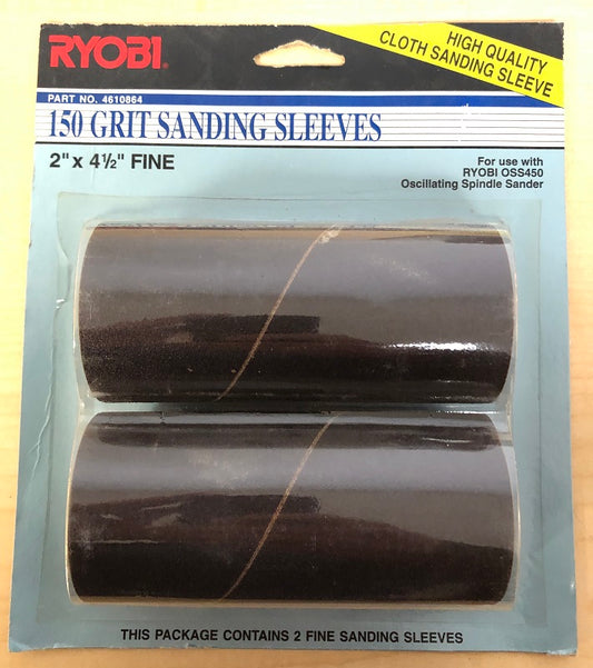 Ryobi OSS450 Oscillating Spindle 150 Grit Sanding Sleeves - 2" x 4.5" Fine