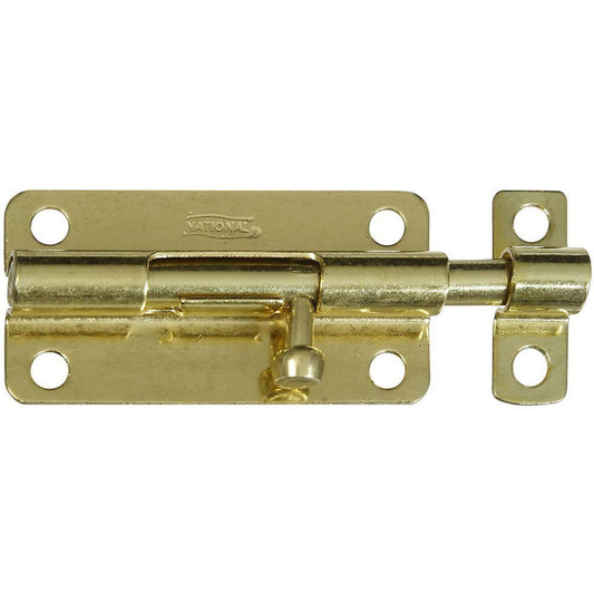 Stanley 4" Steel Brass Plated Barrel Bolt with Screws SP1084