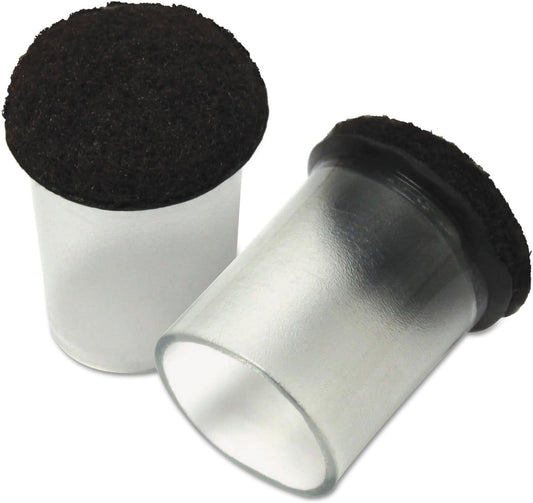 Clear Floor Savers - Fits Over 7/8" to 1-1/16" Round Legs or 3/4" Square Legs